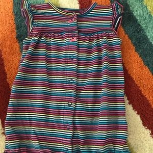 Carter’s rainbow striped romper with heart